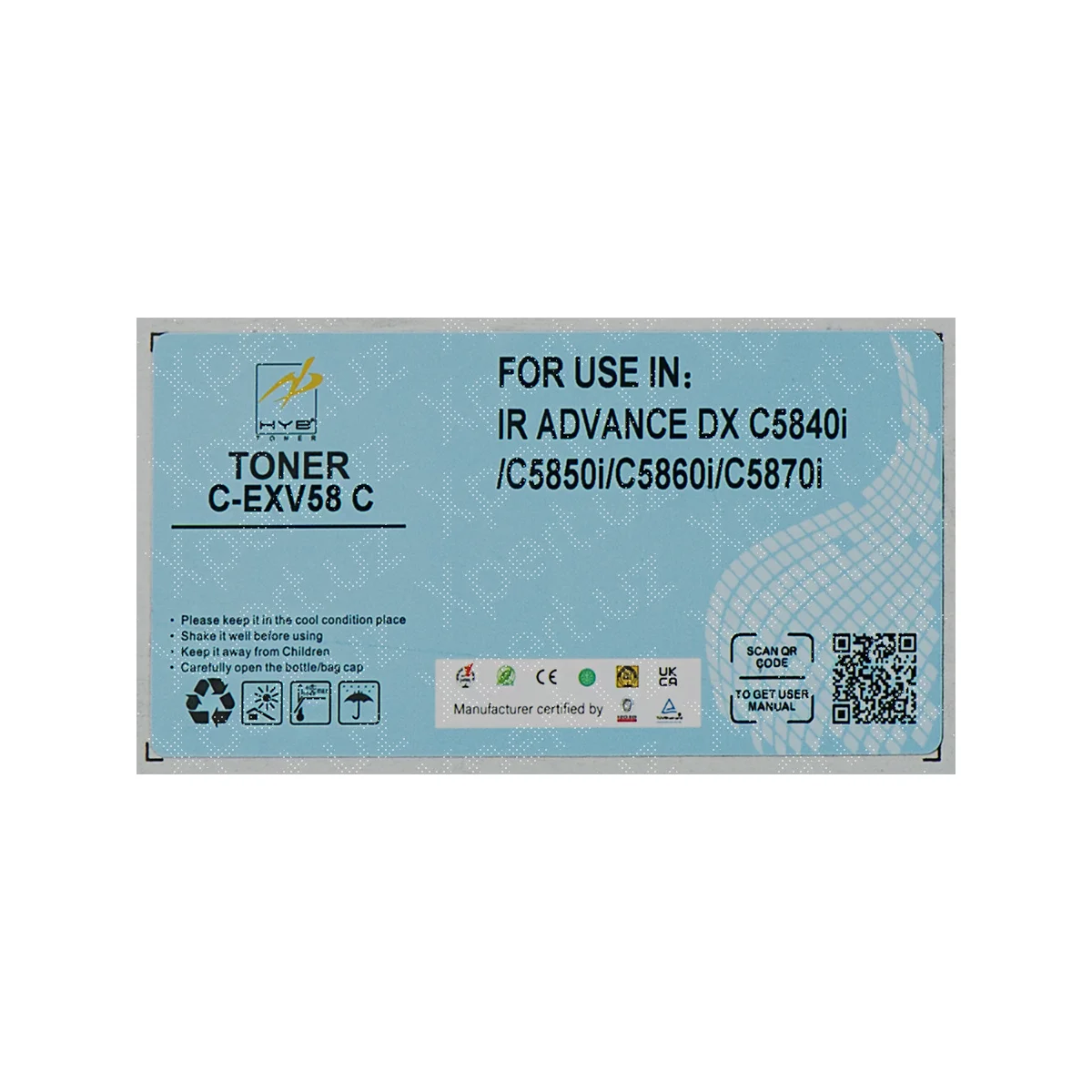 toner-kartridzh-hyb-c-exv58-cyan-for-xpert-uz